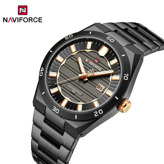 Naviforce NF 9268 Royal Date Men Watch With Official Warranty