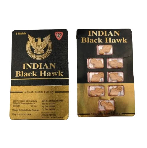 Indian Black Sildenafil Tablets 150mg 8 Tablets