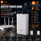 Xiaomi Mi 20000mAh 12V Router Power Bank Mini UPS Battery Backup For WiFi Router Modem ONT CCTV Camera | Uninterrupted Power Supply Plug & Play Easy Connection High Capacity Portable Backup Power