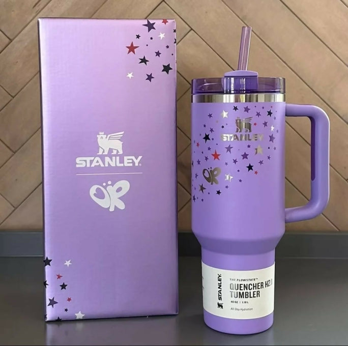 Premium Stanley Quencher H2.O flowstate Stainless Steel 40 Oz insulated Cup, Tumbler, keep Drink hot and cold for certain hours