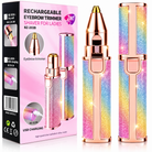 2-in-1 Ladies Trimmer – Eyebrow & Facial Hair Remover with LED
