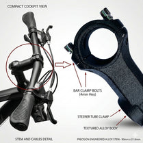Premium 90mm Bicycle Handlebar Stem – 31.8mm Alloy Cockpit Upgrade