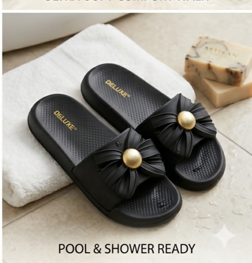 Deluxe Footwear — Medicated Sole Premium Quality Slipper for Women