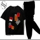 Over Size drop sholder t shirt tracksuit For Men/boys summer collection