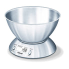 Beurer KS 54 Stainless Steel Kitchen Scale with Bowl & Timer