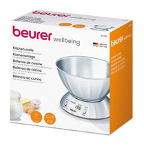 Beurer KS 54 Stainless Steel Kitchen Scale with Bowl & Timer