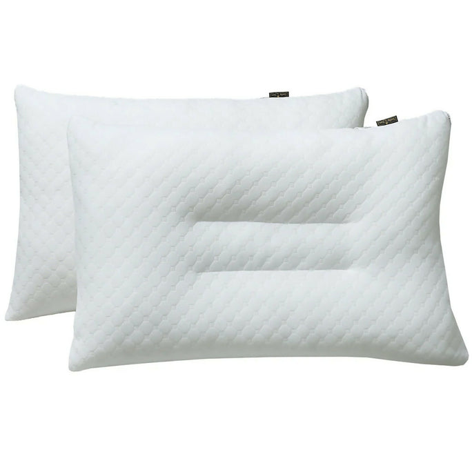Siesta Zen Export Quality Neck & Cervical Ergonomic Bamboo Pillow – Hollowfiber Filled