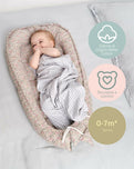 baby nest newborn Baby Lounger, Adjustable Baby Lounger for Newborn 0-24 Months, Breathable & Soft Infant Lounger, Tummy Time Baby Lounger for Home and Travel, Baby Girls & Boys Babies Stuff,