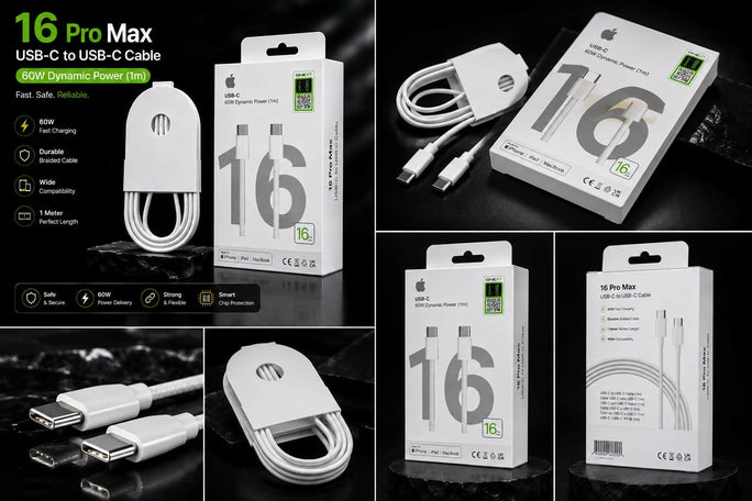 Fast Charging Cable 16 Pro Max 60W USB-C to USB-C