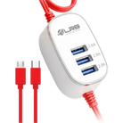 LRB LCC-11 Fast USB DC Charger 3 USB Ports Micro & Type-C