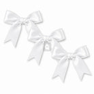 White Pack of 6 Satin Bows
