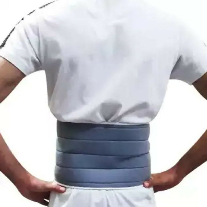 ADJUSTABLE 2 PANEL ABDOMINAL BINDER And Lower Back Support Belt