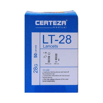 Certeza LT 28 Sterile Lancets – Blue (Box of 50)