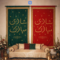 Shadi Mubarak Velvet Backdrop