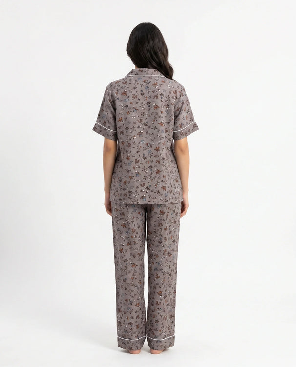 Sajiero Linen Pajama Suit - Florique