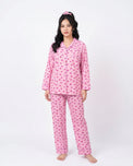 Sajiero Linen Pajama Suit -  Melon Heart