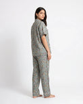 Sajiero Linen Pajama Suit - Misty Floral