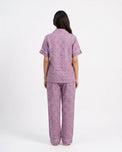 Sajiero Linen Pajama Suit - Rosira Bloom