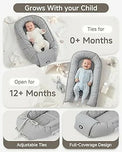 baby nest newborn Baby Lounger, Adjustable Baby Lounger for Newborn 0-24 Months, Breathable & Soft Infant Lounger, Tummy Time Baby Lounger for Home and Travel, Baby Girls & Boys Babies Stuff,
