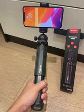 R1S 3-in-1 Bluetooth Selfie Stick with Tripod & Flash Light | Foldable Extendable Selfie Rod with Wireless Remote for Android, iPhone & Action Cameras