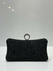 Luxury Shimmer Textured Clutch Bag for Women - Elegant Party & Evening Purse