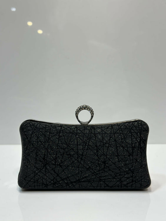 Luxury Shimmer Textured Clutch Bag for Women - Elegant Party & Evening Purse