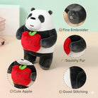 MINISO x We Bare Bears Panda Plush Toy with Red Apple 23cm
