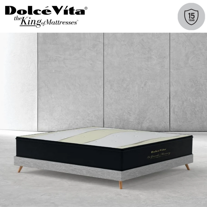 Dolce Vita La Grand Memory Euro Top Pocket Spring Mattress | 15 Years Brand Warranty
