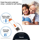 Beurer GL 44 Blood Glucose Monitor Black mg/dL