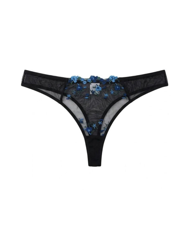Sajiero Non Padded Bra Set - Blush Veil - Blue