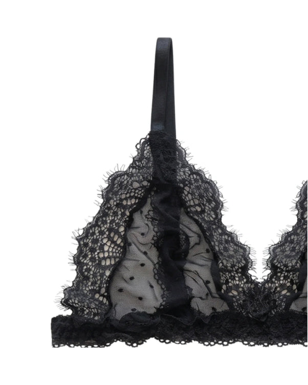 Sajiero Non Padded Bra Set - Moon Lace