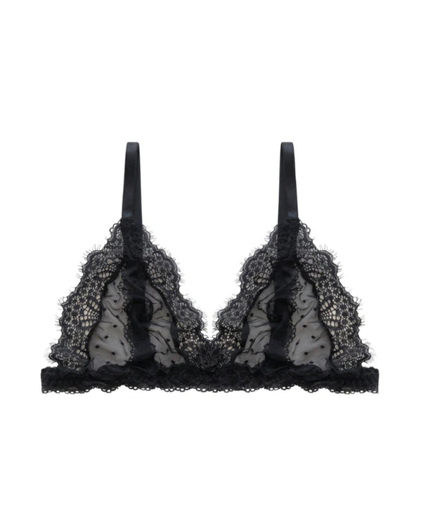 Sajiero Non Padded Bra Set - Moon Lace