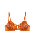 Sajiero Non Padded Bra Set - Roselle Bloom - Rust