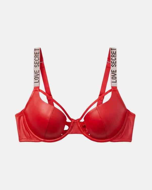 Sajiero Non Padded Underwire Bra Set - True Fit - Red