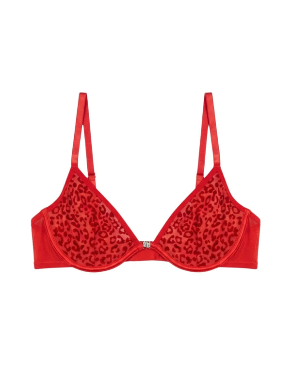 Sajiero Non Padded Underwired Bra Set - Crimsona