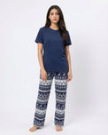 Sajiero Cotton PJ Set - Nordic - Blue