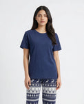 Sajiero Cotton PJ Set - Nordic - Blue