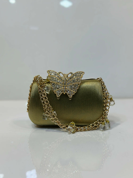Luxury Shimmer Party Clutch Bag for Women - Elegant Evening & Wedding Purse