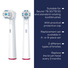 Beurer Sensitive Brush Heads – 4 Pcs