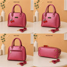 Trendy Crossbody Bag for Women & Girls - Metallic Top Handle Handbag with Adjustable Shoulder Strap
