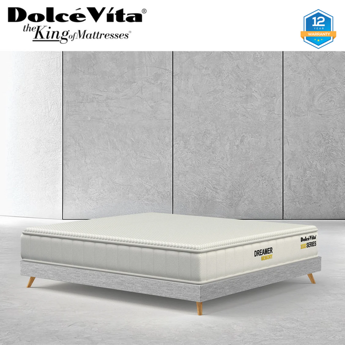 Dolce Vita Dreamer 1000 Pocket Spring Mattress Memory | 12 Years Brand Warranty
