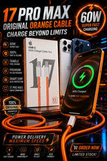 17 Pro Max 60W USB-C to USB-C Fast Charging Cable [1m] Premium Braided Type-C Data Sync Cord for iPhone, iPad, MacBook & Android Smartphones