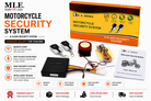 Motorcycle Security Alarm System with Remote Start | Universal Bike Safety Lock Anti Theft Siren Kit for Honda 70 CG125 CD70 YBR Pridor
