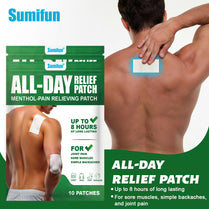 Sumifun Menthol Comfort Patch 10pcs | Cooling Body Patch | Self-Adhesive Comfort Patch | Daily Body Care Patch | External Use