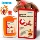 Sumifun Capsicum Herbal Massage Oil 50ml | Warming Body Massage Oil | Botanical Massage Formula | External Use Body Oil