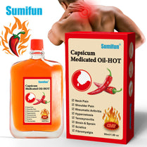 Sumifun Capsicum Herbal Massage Oil 50ml | Warming Body Massage Oil | Botanical Massage Formula | External Use Body Oil