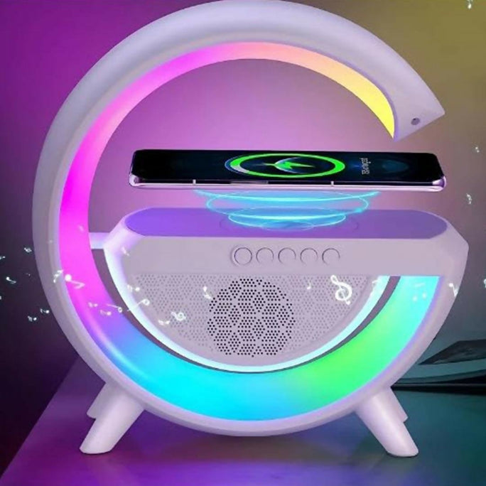 5-in-1 Wireless Charger with FM Radio & Lamp