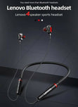 100% Original Lenovo HE05X Bluetooth 5.0 Earphones Wireless Neckband Headset, Magnetic, Waterproof IPX5, HiFi Sound, 8H Playtime, Sports Earbuds with Mic (Black) - Global Version