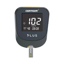 Certeza Plus Blood Glucose Monitor – Black