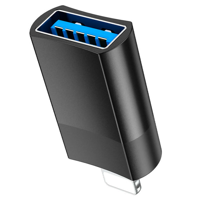 HOCO UA17 iPhone (Lightning) Male to USB Type-C Female Adapter USB 2.0 Fast Charging & Data Transfer | Aluminum Alloy | 6 Months Official Warranty